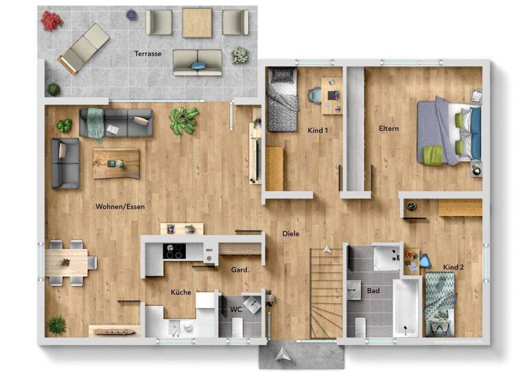 Einfamilienhaus zum Kauf 365.000 € 4 Zimmer 110 m² 538 m² Grundstück frei ab sofort Gifhorn 38518