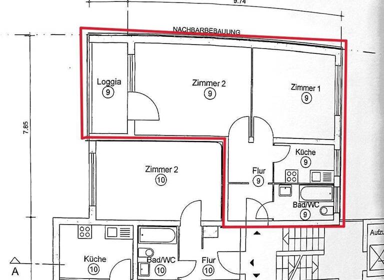 Wohnung zum Kauf 280.000 € 2 Zimmer 53 m² Geschoss 3/4 frei ab sofort Steglitz Berlin 12169