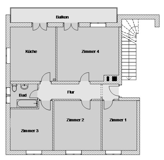 Wohnung zur Miete 1.100 € 4 Zimmer 100 m²<br/>Wohnfläche 2.<br/>Geschoss ab sofort<br/>Verfügbarkeit Tölzer Straße 3 Gmund am Tegernsee 83703