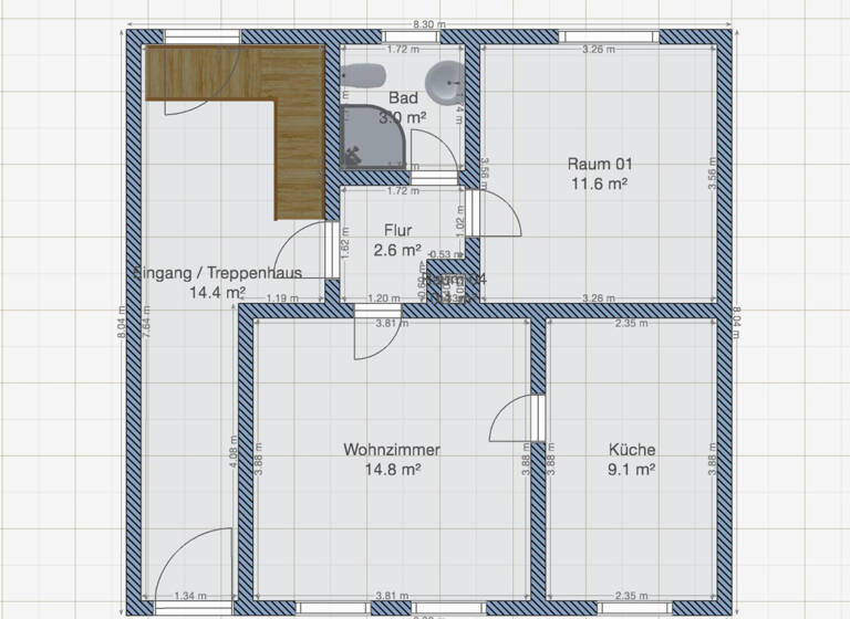 Reihenmittelhaus zum Kauf 150.000 € 9 Zimmer 182 m² 260 m² Grundstück Groitzsch 04539