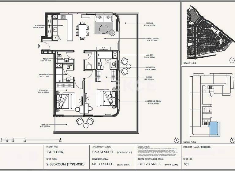 Wohnung zum Kauf 557.000 € 4 Zimmer 168 m² 4. Geschoss Dubai
