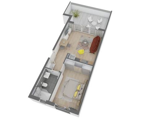 Penthouse zum Kauf - Neubau provisionsfrei 319.710 € 2,5 Zimmer 52,1 m² 3. Geschoss Willi-Bauer-Str. 14 Bieber Offenbach am Main 63073