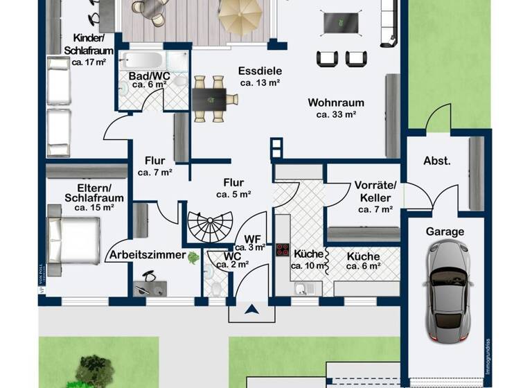 Doppelhaushälfte zum Kauf 695.000 € 7 Zimmer 232,8 m² 602 m² Grundstück Umkirch 79224