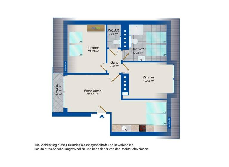 Wohnung zum Kauf 595.000 € 3 Zimmer 68 m² 6. Geschoss Wien 1050