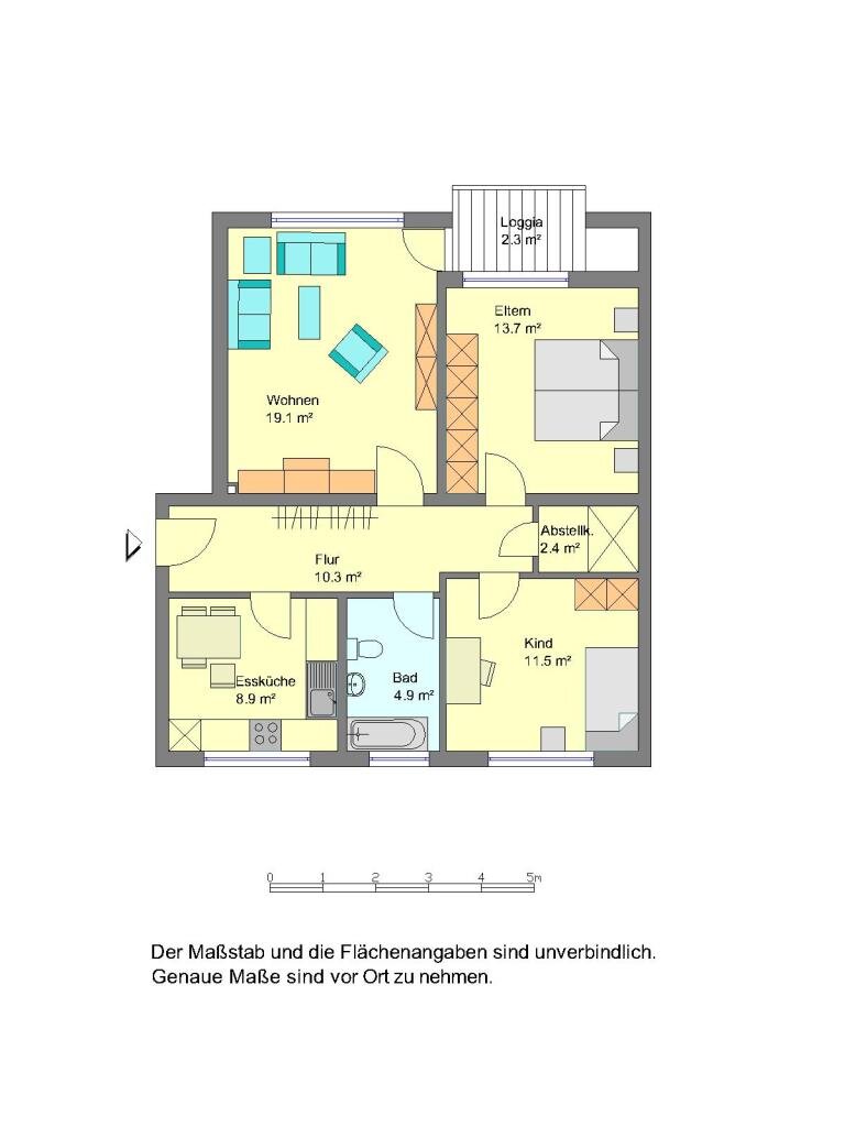 Wohnung zur Miete 785 € 3 Zimmer 74 m²<br/>Wohnfläche 2.<br/>Geschoss Strotheide 69 Gütersloh Gütersloh 33330