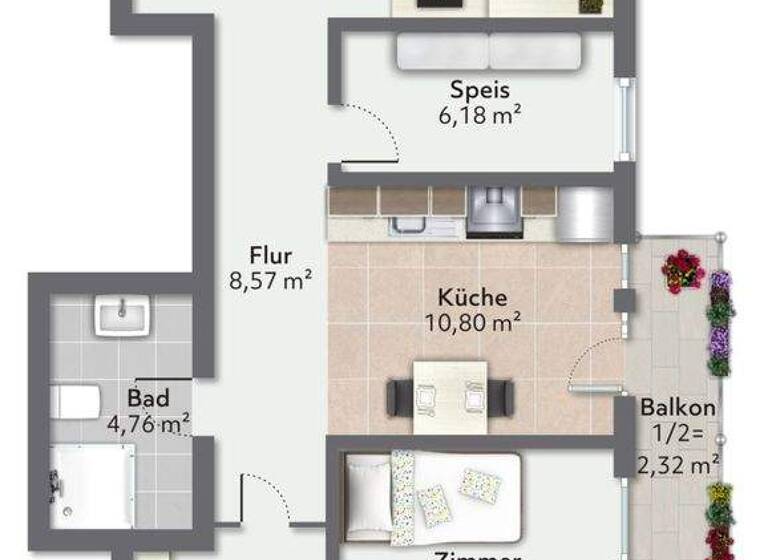 Wohnung zum Kauf 659.000 € 3,5 Zimmer 94,1 m² 1. Geschoss Glonn 85625