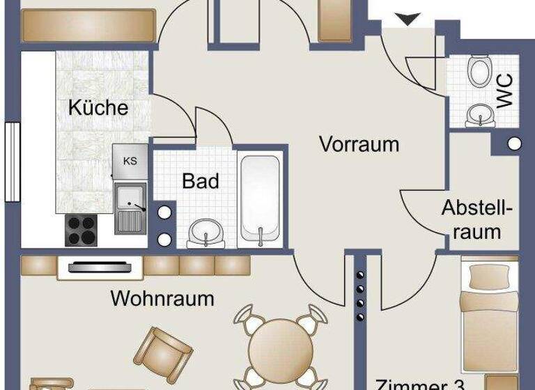 Wohnung zum Kauf 275.000 € 4 Zimmer 2. Geschoss Stockerau 2000