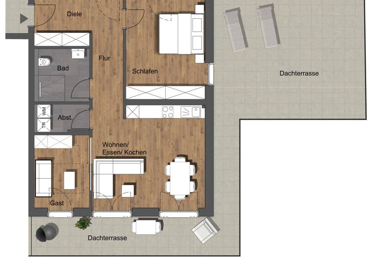Penthouse zum Kauf provisionsfrei 479.000 € 3 Zimmer 94,3 m²<br/>Wohnfläche ab sofort<br/>Verfügbarkeit Blieskastel Blieskastel 66440