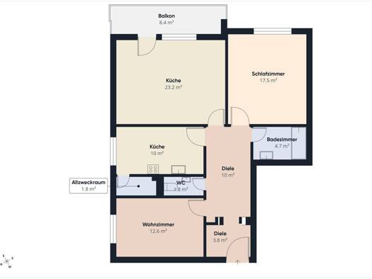 Immobilie in St. Martin - Wohnung zum Kauf - Villach - 219.000 € - 3 Zimmer, 87,2 m² - Bild 2