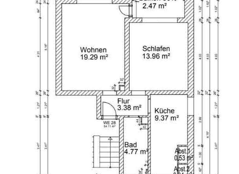 Wohnung zum Kauf provisionsfrei 105.000 € 2 Zimmer 54 m² 1. Geschoss Eutin 23701