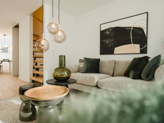 Reihenmittelhaus zur Miete - Erstbezug 2.050 € 5,5 Zimmer 108,1 m² 108,1 m² Grundstück frei ab sofort Hermann-Löns-Straße 25 Oßweil Ludwigsburg, Oßweil 71640