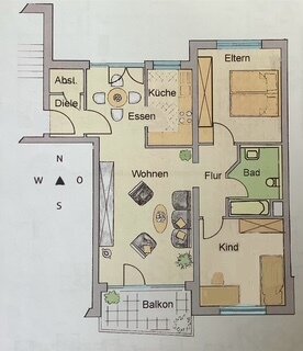 Wohnung zum Kauf provisionsfrei 289.000 € 3,5 Zimmer 76,6 m²<br/>Wohnfläche Wörthstraße 44c Kitzingen Kitzingen 97318