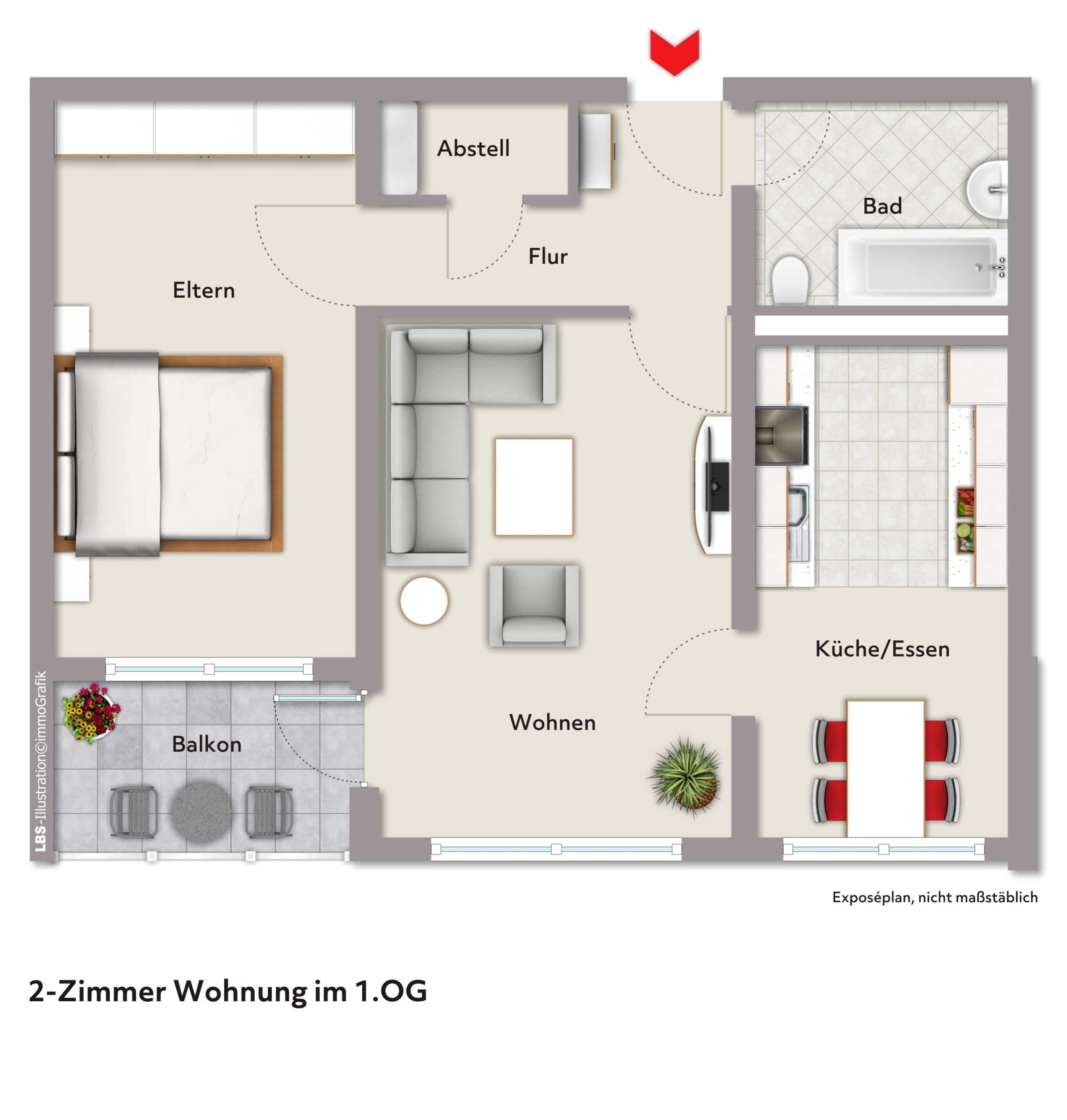 Wohnung zum Kauf 239.000 € 2,5 Zimmer 60 m²<br/>Wohnfläche Petershausen-West Konstanz 78467