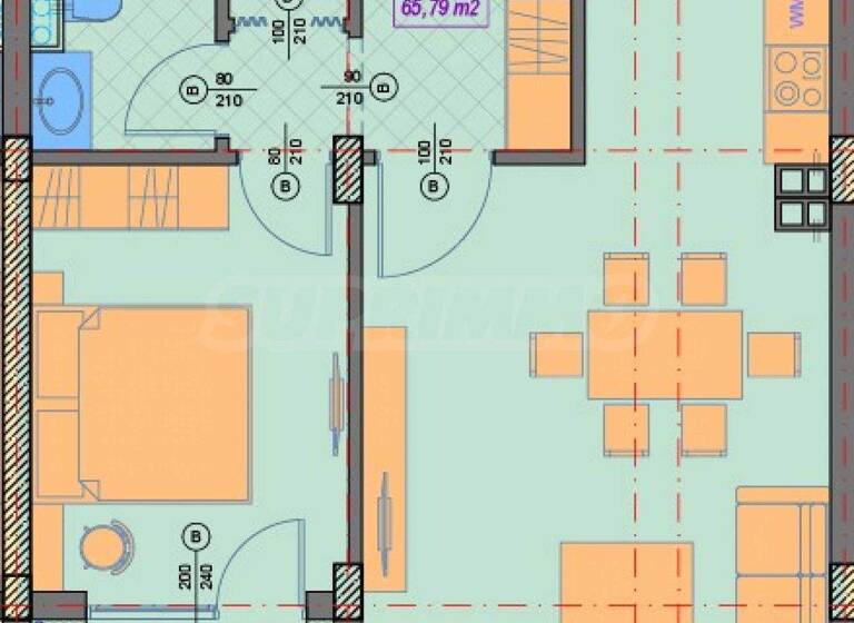 Studio zum Kauf 267.000 € 2 Zimmer 75 m² Sofia