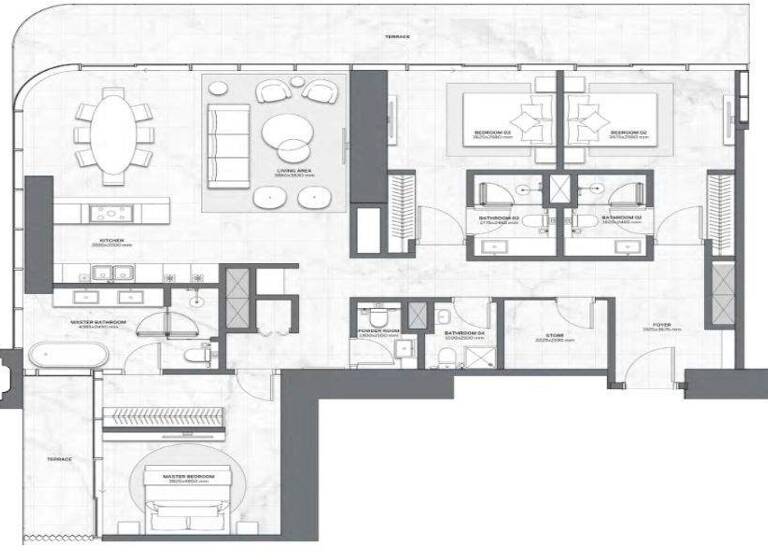 Wohnung zum Kauf - Erstbezug provisionsfrei 2.210.852 € 4 Zimmer 152,6 m² Dubai