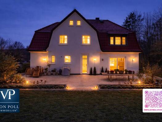 Villa zum Kauf 1.129.000 € 6 Zimmer 190 m² 2.420 m² Grundstück Heiligenkirchen Detmold / Hiddesen 32760