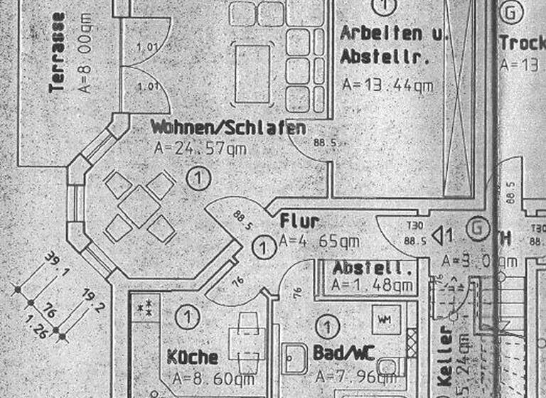 Wohnung zur Miete 396 € 2 Zimmer 63,8 m² Amselweg 22 Heinrichsort Lichtenstein-OT Heinrichsort 09350
