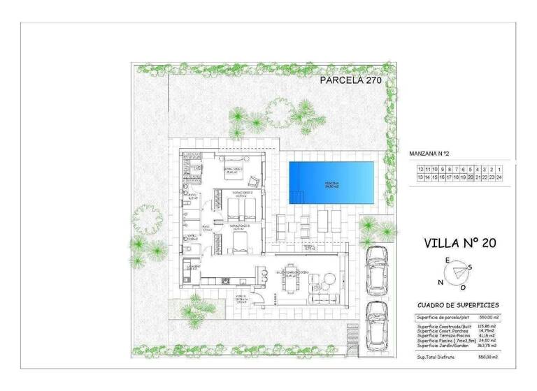 Villa zum Kauf - Erstbezug provisionsfrei 355.000 € 4 Zimmer 115 m² 550 m² Grundstück Calasparra