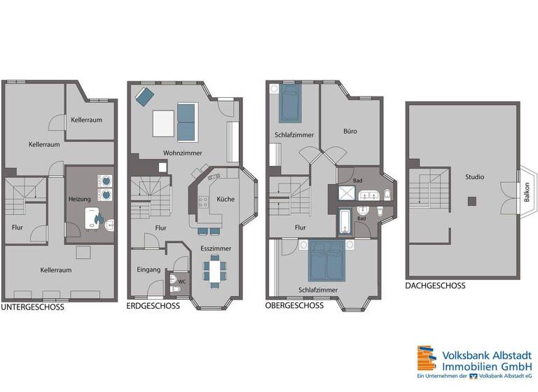 Doppelhaushälfte zum Kauf 399.000 € 6 Zimmer 146 m² 190 m² Grundstück Ebingen Albstadt 72458