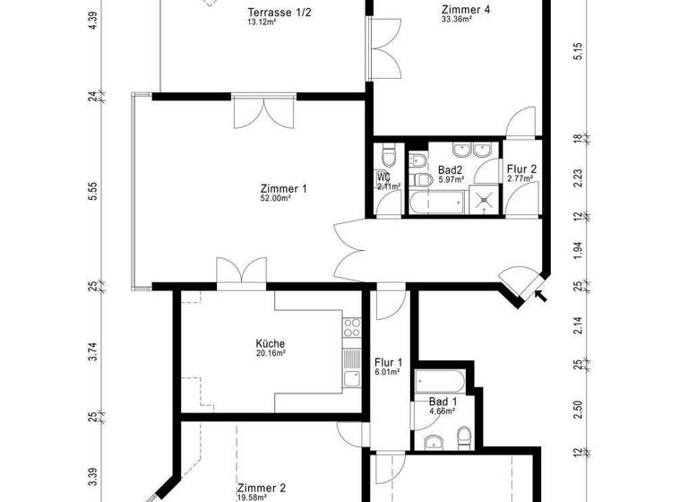 Wohnung zum Kauf 1.280.000 € 4 Zimmer 183,4 m² 2. Geschoss frei ab sofort Heydenstrasse 21 - Messelpark Schmargendorf Berlin 14199