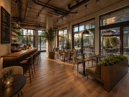 Restaurant zur Miete - Erstbezug provisionsfrei 72 m² Gastrofläche Luisenglück Hombruch Dortmund 44225