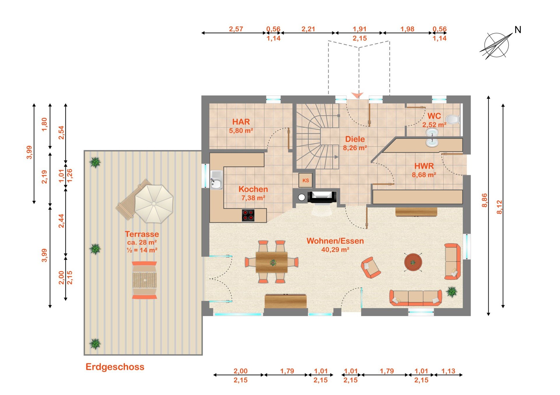 Einfamilienhaus zum Kauf 689.000 € 5 Zimmer 153,9 m²<br/>Wohnfläche 920 m²<br/>Grundstück Deberndorf Cadolzburg 90556