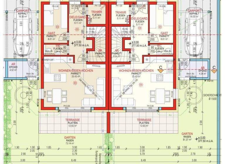 Doppelhaushälfte zum Kauf 399.000 € 5 Zimmer 100,2 m² Steyrecker Straße 2 Föhrenschacherl Steyr 4400