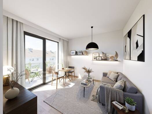 Studio zum Kauf - Neubau provisionsfrei 189.900 € 1 Zimmer 25,5 m² 1. Geschoss Friedenstraße 8 Galgenberg Regensburg 93051