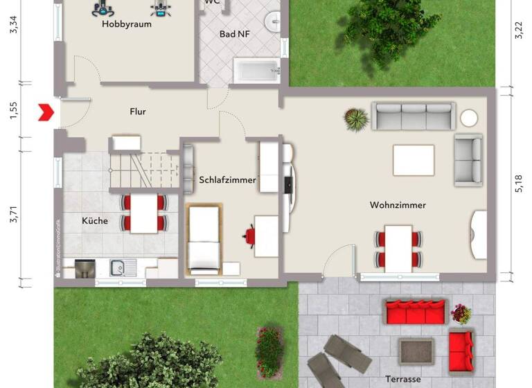 Einfamilienhaus zum Kauf 160.000 € 4 Zimmer 91 m² 982 m² Grundstück Schortens 26419