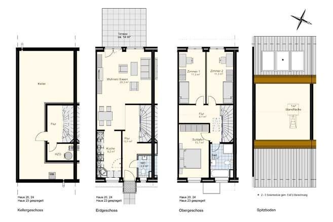 Reihenmittelhaus zur Miete 1.414 € 4 Zimmer 101 m²<br/>Wohnfläche Alter Sportplatz 50 Tornesch 25436