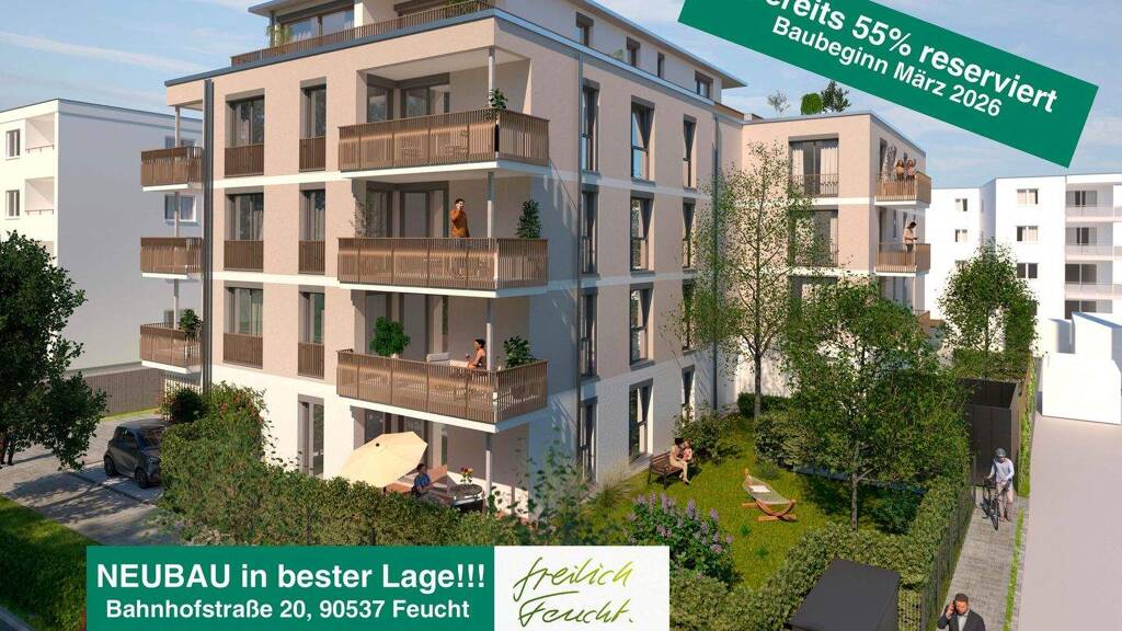 Wohnung zum Kauf provisionsfrei 285.000 € 2 Zimmer 48 m² 1. Geschoss Bahnhofstraße 20 Feucht 90537