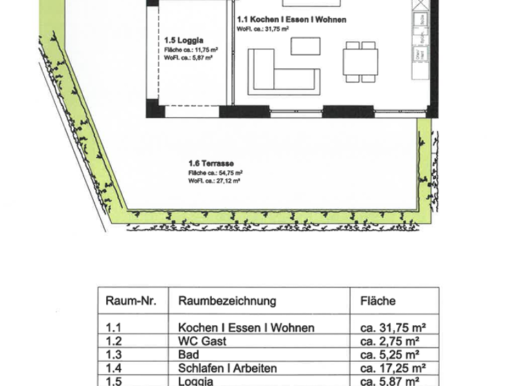 Wohnung zur Miete 935 € 2 Zimmer 72 m² EG frei ab 01.05.2026 Frauenberg Fulda - Frauenberg 36039