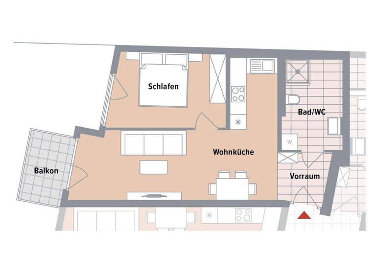 Wohnung zum Kauf - Erstbezug 295.400 € 2 Zimmer 46,5 m² 2. Geschoss Wien 1230