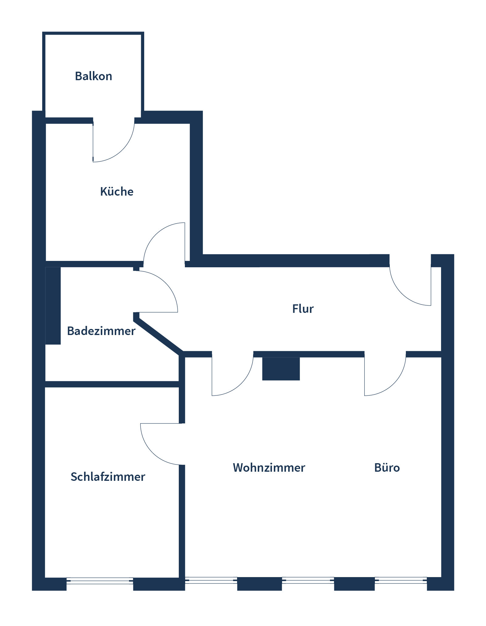 Wohnung zum Kauf 113.500 € 2 Zimmer 58,1 m²<br/>Wohnfläche 1.<br/>Geschoss Engelsdorf Leipzig 04319