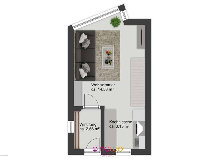 Maisonette zum Kauf 119.000 € 2,5 Zimmer 44 m² EG Lincolnsiedlung Braunschweig 38112