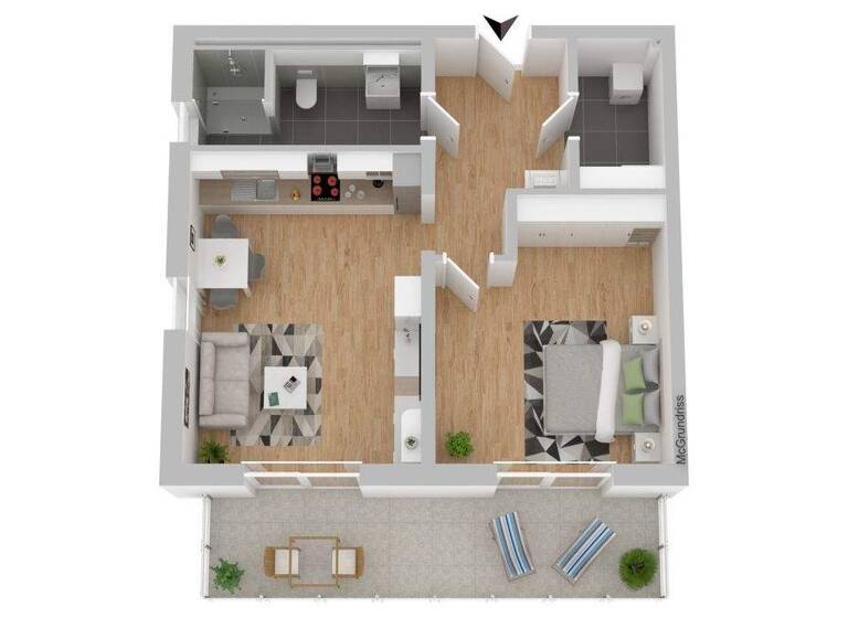 Wohnung zum Kauf 386.015 € 2 Zimmer 64,9 m² EG Weiden 92637