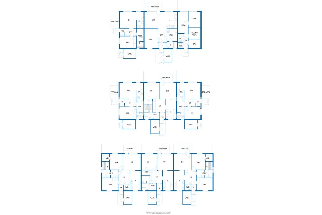 Reihenmittelhaus zum Kauf 140.000 € 18 Zimmer 443 m²<br/>Wohnfläche 7.720 m²<br/>Grundstück Rivipolku 12-16 Rovaniemi 97310