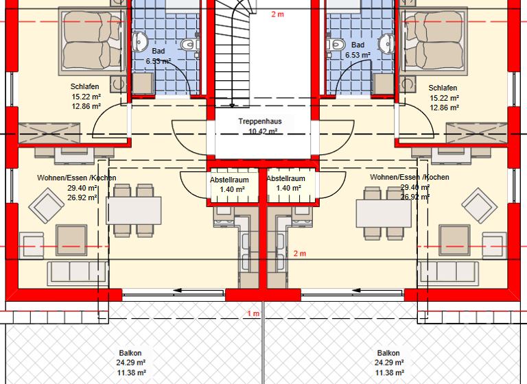 Wohnung zum Kauf - Erstbezug provisionsfrei 254.087 € 2 Zimmer 59,1 m² 1. Geschoss MIttelstraße 8 Rotenzimmern Dietingen 78661