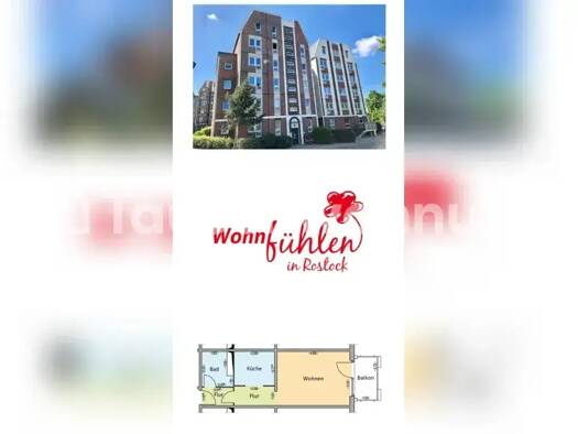 Studio zur Miete Tauschwohnung 390 € 1 Zimmer 34 m² 3. Geschoss Stadtmitte Rostock 18055