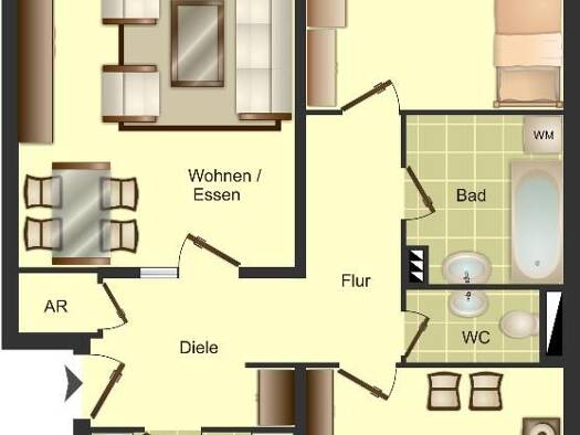 Wohnung zur Miete nur mit Wohnberechtigungsschein 452 € 3 Zimmer 81,2 m² 2. Geschoss frei ab 31.08.2026 Altenbrückstraße 81 Hassels Düsseldorf 40599