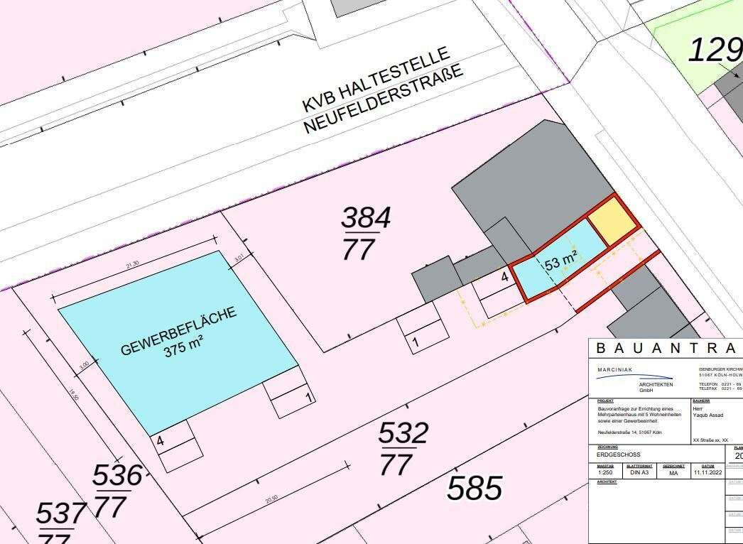 Grundstück zum Kauf 495.000 € 1.248 m²<br/>Grundstück Neufelder Str. 14 Holweide Köln 51067