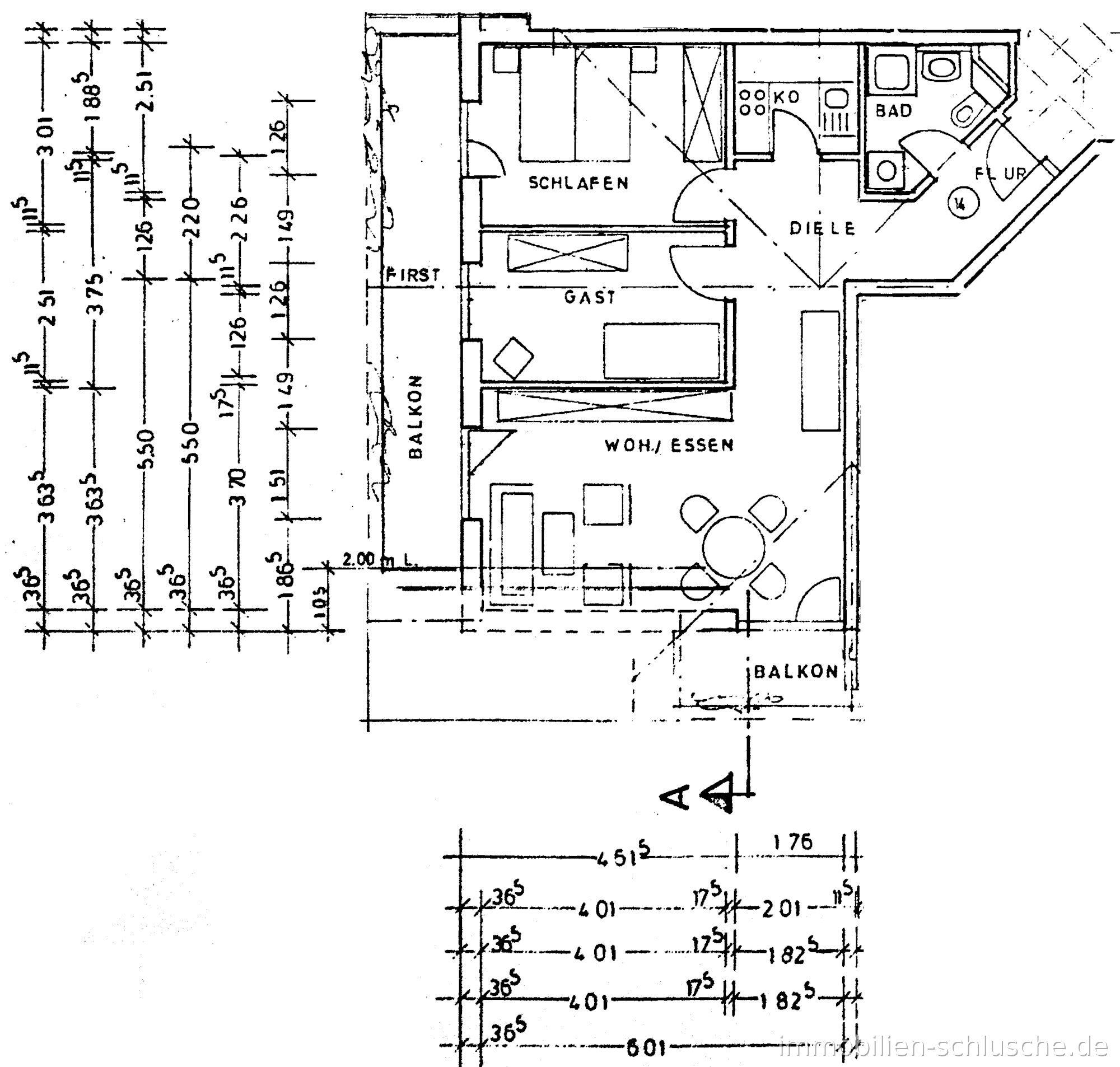 Wohnung zum Kauf 223.000 € 3 Zimmer 64 m²<br/>Wohnfläche 3.<br/>Geschoss Tannheim Tannheim 88459