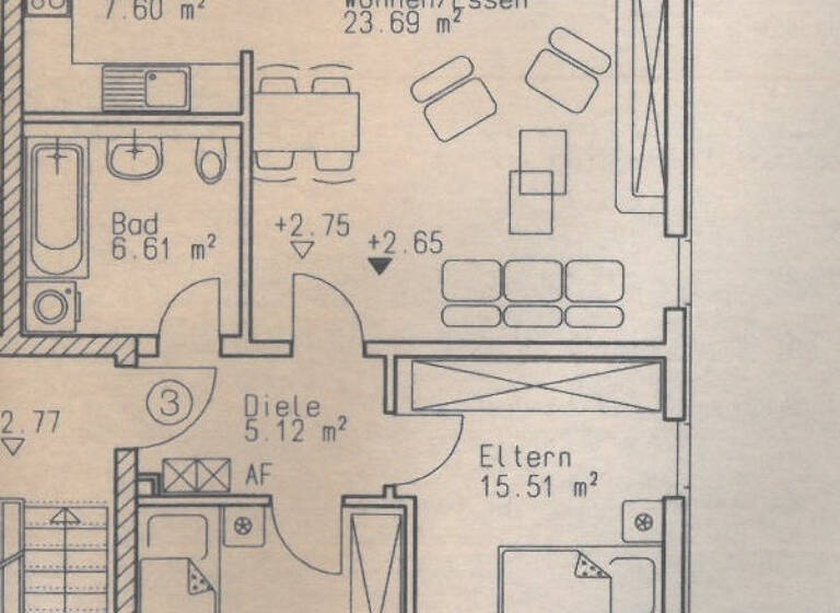 Wohnung zum Kauf 245.000 € 3 Zimmer 70 m²<br/>Wohnfläche 1.<br/>Geschoss Steinbühl Nürnberg 90443
