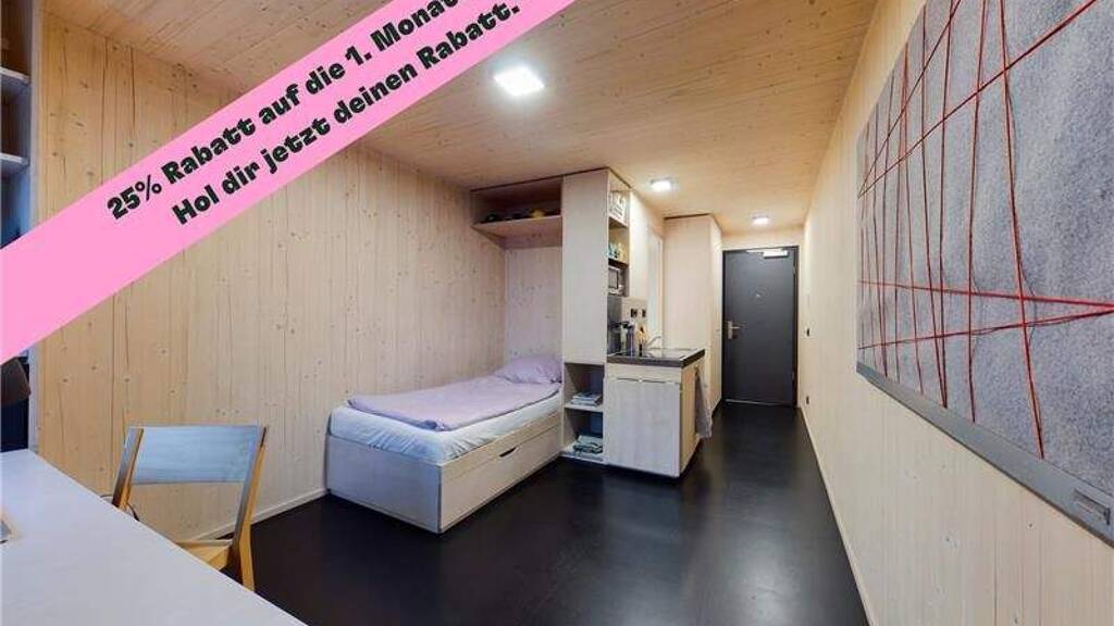 Studio zur Miete 637 € 1 Zimmer 19,2 m² 6. Geschoss frei ab 01.03.2026 Dratelnstraße 32 a-c Wilhelmsburg Hamburg 21109