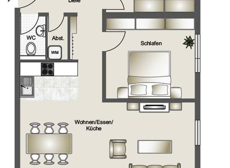 Wohnung zur Miete 1.430 € 3 Zimmer 94 m² 1. Geschoss Regenerstrasse 9 Friedrichshafen 88045