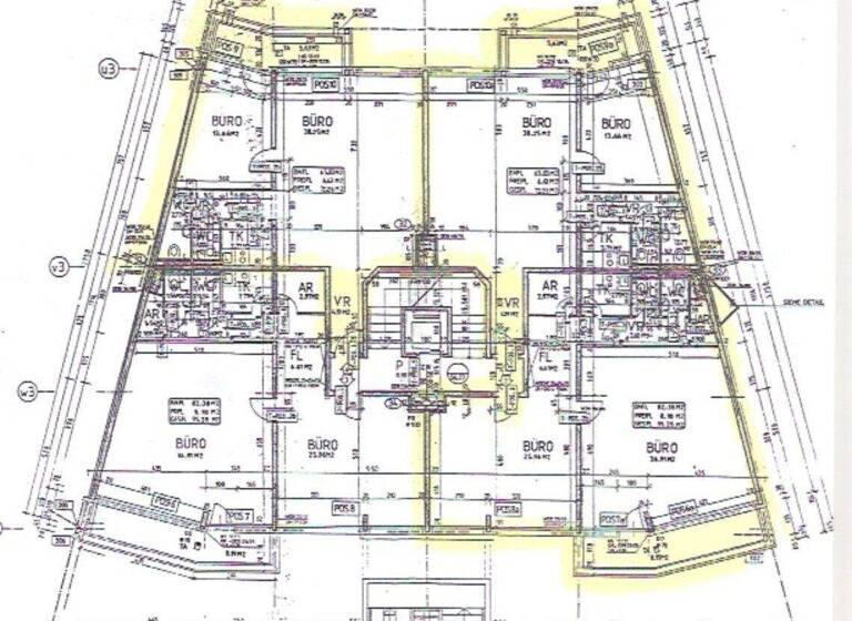 Büro zur Miete - Erstbezug 10,93 € 6,5 Zimmer 215 m² Bürofläche Haizingergasse Wien 1180