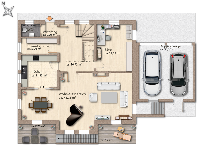 Einfamilienhaus zum Kauf 489.000 € 7,5 Zimmer 202,1 m² 578 m² Grundstück frei ab sofort Deutschneudorfer Straße 25 Beratzhausen 93176