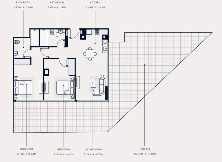 Wohnung zum Kauf provisionsfrei 575.643 € 3 Zimmer 199,5 m² Dubai