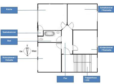 Wohnung zur Miete 700 € 3 Zimmer 71 m² 2. Geschoss frei ab sofort Jägerstraße Schinkel 101 Osnabrück 49084