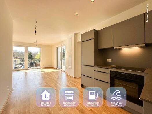 Wohnung zur Miete - Erstbezug 868 € 2 Zimmer 43,6 m² 1. Geschoss frei ab 01.04.2026 Zöbigker Straße 130 Markkleeberg 04416